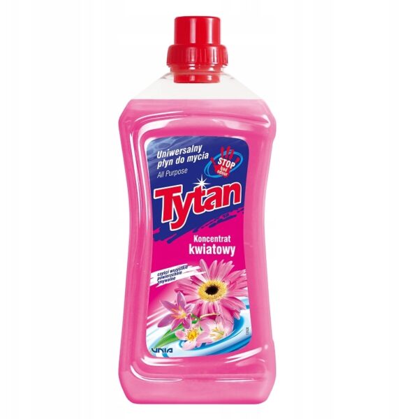 Uniwersalny płyn do mycia kwiatowy Tytan koncentrat 1 l, 5l
