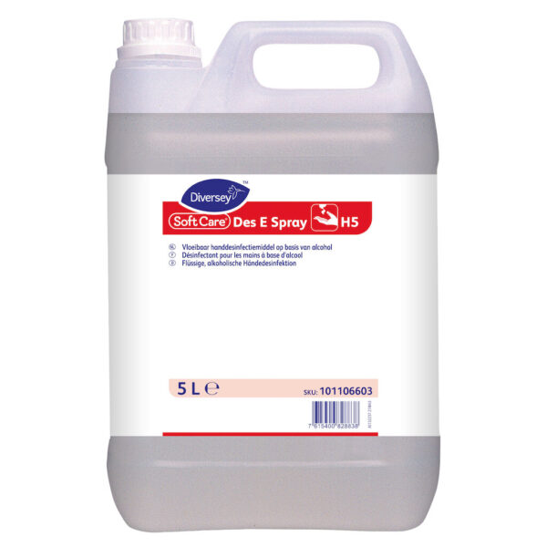 Soft Care Des E Spray H5 5L - preparat do higienicznej i chirurgicznej dezynfekcji rąk na bazie alkoholu