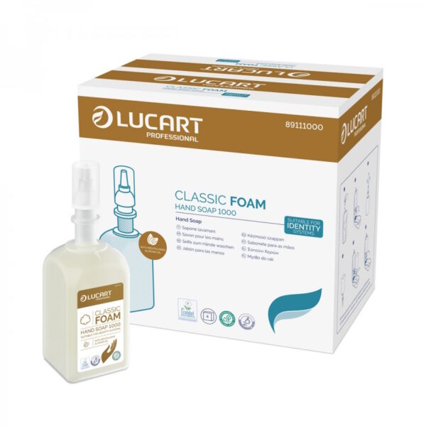Lucart Classic - Naturalne mydło w pianie z olejkiem migdałowym - 1 l