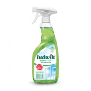Ludwik Płyn do Mycia Szyb i Glazury Nano-Tech Green Apple 600ml