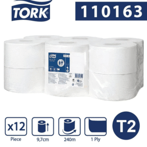 Tork Mini Jumbo T2 papier toaletowy 240 m Biały