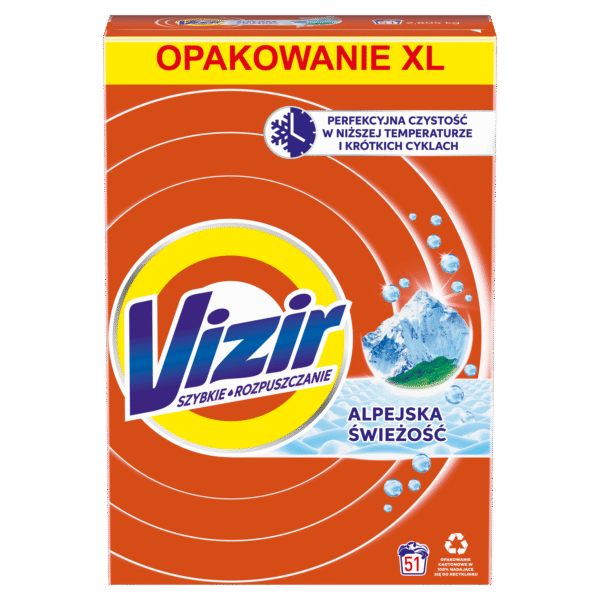 Vizir Alpejska Świeżość Proszek do prania, Vizir do koloru