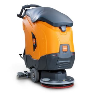 Taski Ultimaxx 1900 SD50 Perf BMS 25A bateryjna maszyna czyszcząca z trakcją wyposażona w akumulator litowo-jonowy, prostownik wbudowany, szczotkę szorującą i uchwyt padów