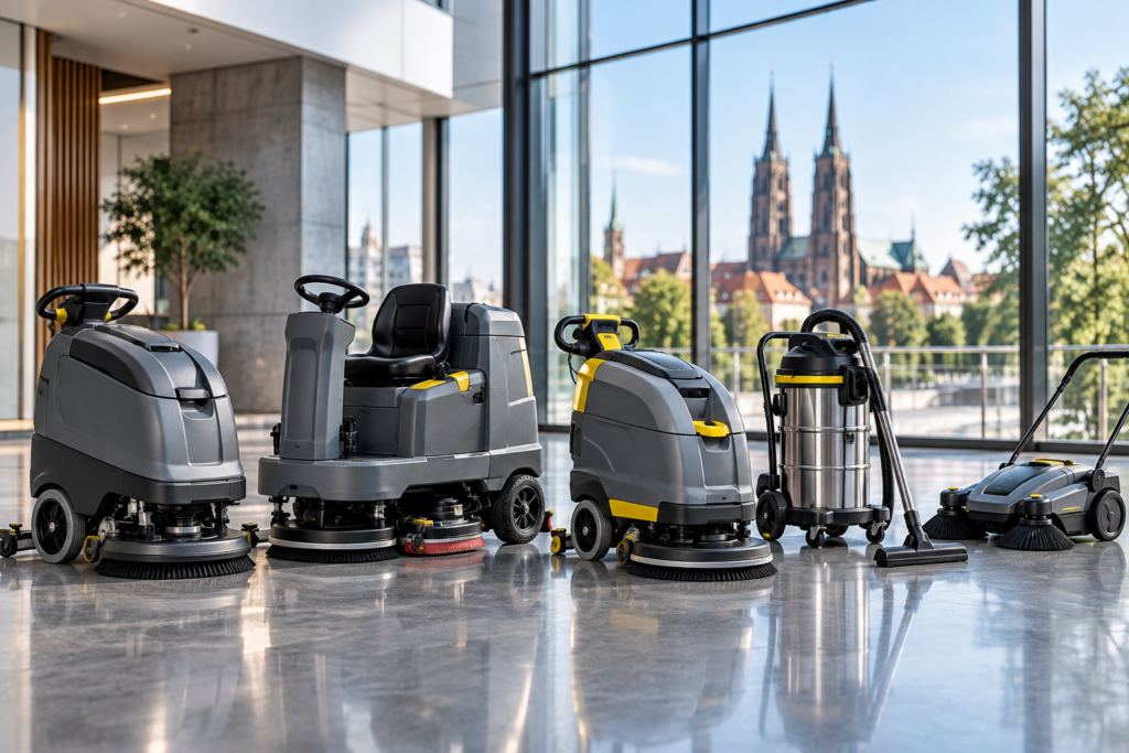Maszyny czyszczące Wrocław – zakup i wynajem sprzętu dla firm (także Kraków i Poznań)